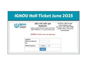 IGNOU June TEE 2025 Admit Card